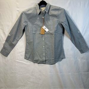 Women's Original Weatherproof Vintage Blue Button Down Shirt